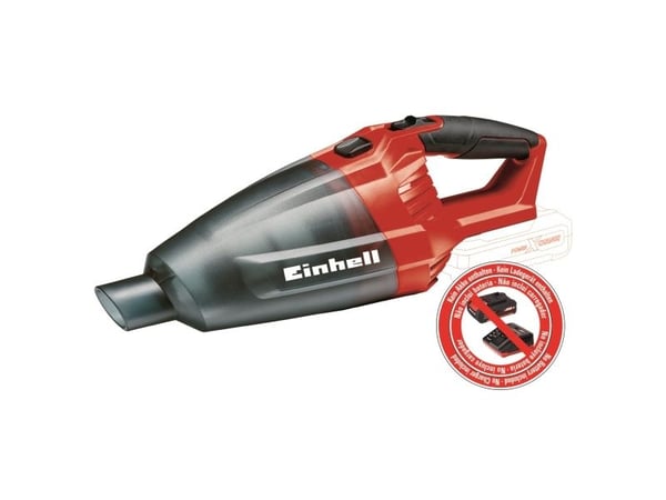 Einhell TE-VC 18 Li - Solo, Tørr, Uten pose, Sort, Rød, 0,54 l, Plast, Batteri - SOLO