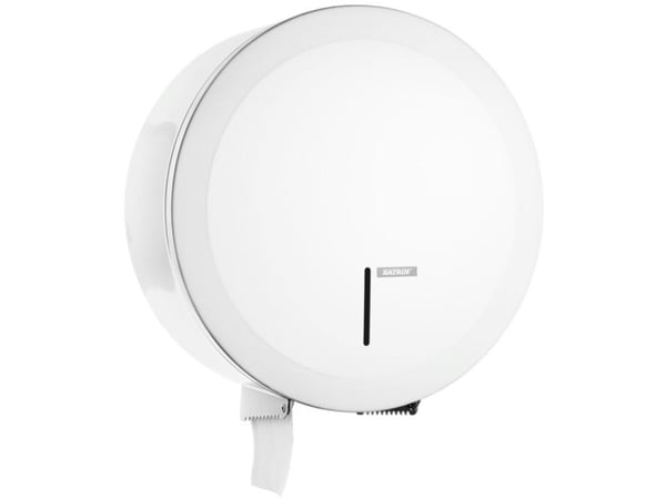 Dispenser Toiletpapir Katrin Jumbo Midi/Maxi med Lås Metal Hvid