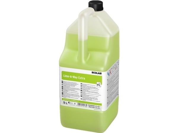 ECOLAB Lime-A-Way Extra - Anti-forkalkning - væske - jerrykanne - 5 L - profesjonell - maskin klar - konsentrert - grønn (en pakke 2)