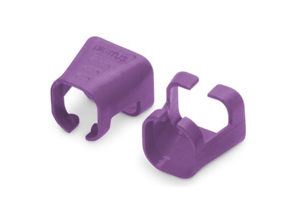 Digitus A-CC-VI, Farvekodningsklemme, Violetti, Polyvinyylikloridi (PVC), Cat5e/6, 100 mm, 120 mm