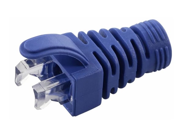 MicroConnect - Nätverkskabelsko - blå (paket om 100)