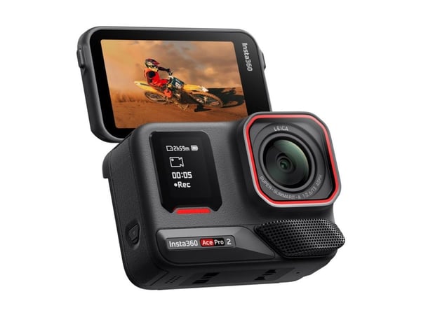 Insta360 Ace Pro 2 - Single Battery Standard Bundle - actionkamera - 8K / 30 fps - Leica - Bluetooth, Wi-Fi - under vannet inntil 12 m - svart