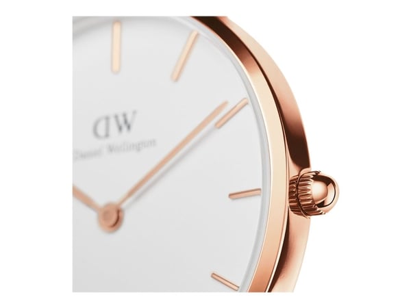 Daniel Wellington Classic Petite Melrose - Armbåndsur - kvarts - analog - rosegull - eggeskallhvit