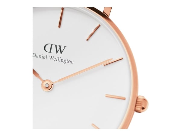 Daniel Wellington Classic Petite Melrose - Armbåndsur - kvarts - analog - rosegull - eggeskallhvit