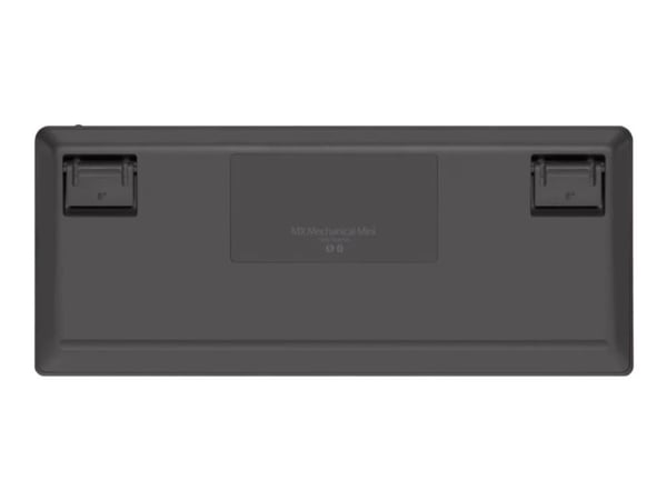 Logitech MX Mini Mechanical, Tenkeyless (80–87 %), RF Wireless + Bluetooth, Mekaaninen, QWERTY, LED, Grafiitti, Harmaa