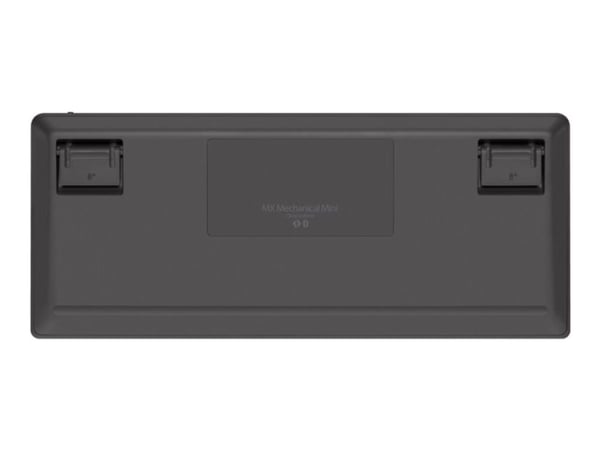 Logitech MX Mini Mechanical, Tenkeyless (80–87 %), RF Wireless + Bluetooth, Mekaaninen, QWERTY, LED, Grafiitti, Harmaa