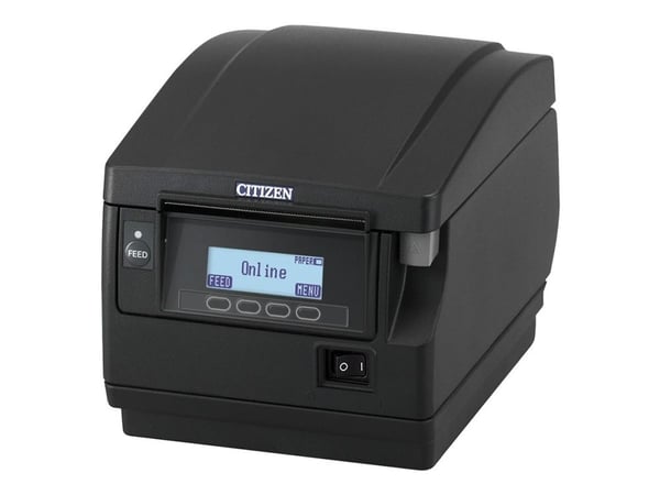 Citizen CT-S851III - Kvittoskrivare - direkt termisk - Rulle (8,25 cm) - 203 dpi - upp till 500 mm/sek - USB 2.0 - kniv - svart