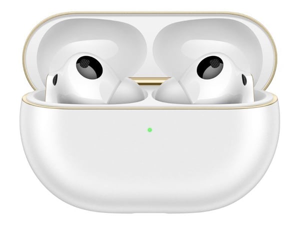 Huawei FreeBuds Pro 4 - True wireless-hodetelefoner med mikrofon - i øret - Bluetooth - aktiv støydemping - hvit