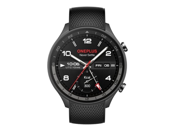 OnePlus Watch 2R - 46 mm - aluminiumlegering - smart klocka med rem - silikon - handledsstorlek: 140-210 mm - display 1.43" - 32 GB - Bluetooth, Wi...