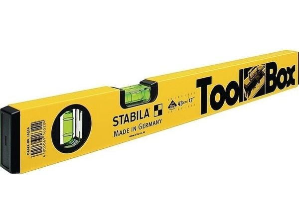 STABILA Toolbox 16320 vaterpassinnsats i metall, 43 cm, 0,5 mm/m