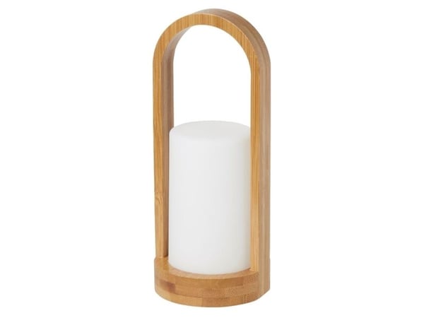 LED-lampe, Duni Bamboo, hvit - (4 stk.)