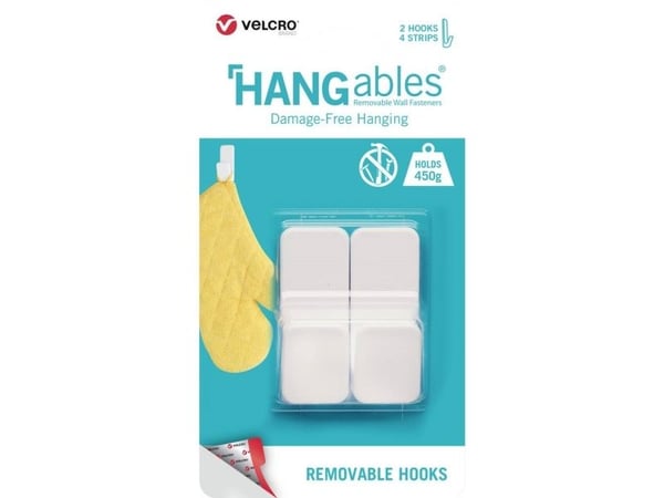 VELCRO® ulike monteringsmaterialer hvit