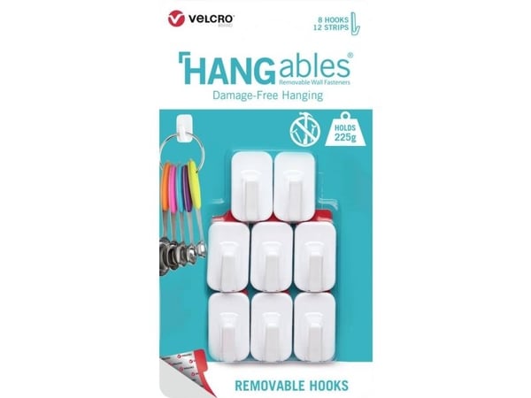 VELCRO monteringsmaterial, vit