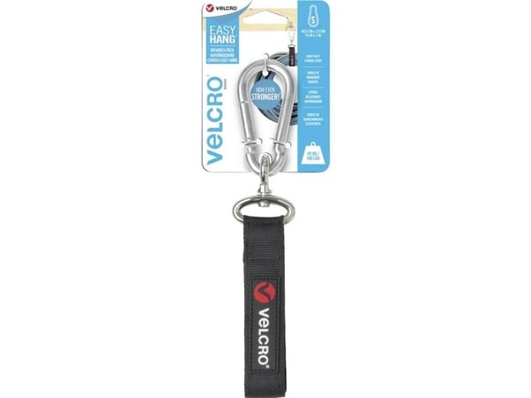 VELCRO® kardborreband med sele extra stark (L x B) 406 mm x 25 mm svart
