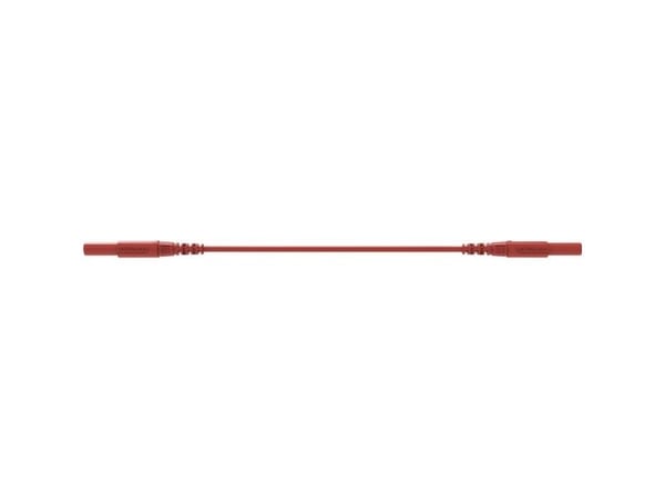 Schützinger MSFK A341 / 1 / 100 / RT säkerhetsmätkabel stickkontakt–stickkontakt 100 cm röd 1 st (99014987)