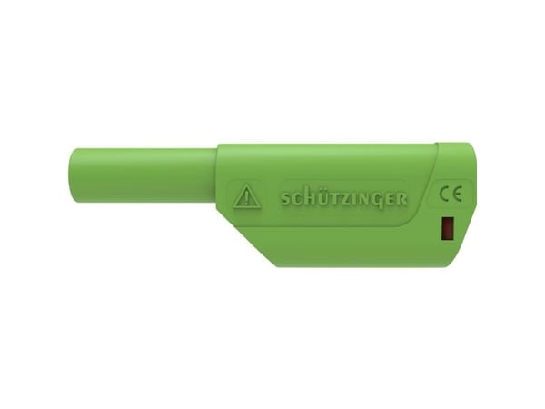 Schützinger DI SFK 8500 L Ni / AS / GN sikkerhetsfjærkabelkontakt rett stift-Ø: 4 mm grønn 1 stk (99021933)