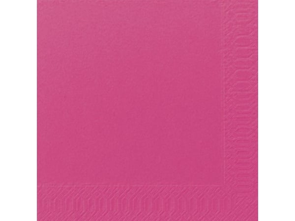 Frokostserviet, Duni, 2-lags, 1/4 fold, 33x33cm, fuchsia - (16 stk.)