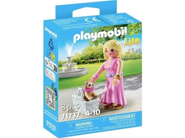 Playmobil 71737, 4 år, It-girl con Chihuahua, Flerfarget, Plast