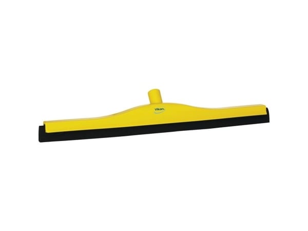 Golvskrapa, Vikan, 60x8,5x11,5 cm, gul, cellgummi/PP, 60 cm, med dubbelt blad
