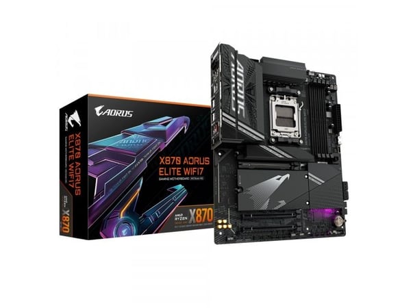GIGABYTE X870 AORUS ELITE WIFI7, AMD, Sokkel AM5, AMD Ryzen 7000 Series, AMD Ryzen 8000 Series, AMD Ryzen 9000 Series, Sokkel AM5, 256 GB, DDR5-SDRAM