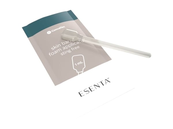 Ihonsuojakalvovaahtopuikko, Esenta, 1 ml, silikonipohjainen, alkoholiton, lateksiton, steriili Ihonsuojakalvovaahtopuikko, Esenta, 1 ml, silikonipohjainen, alkoholiton, lateksiton, steriili