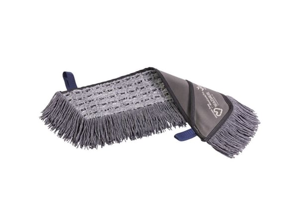 Moppe, Vileda Swep Single r-MicroCombi Pro, grå, polyester/PP, 50 cm, med lommer - (30 stk.)