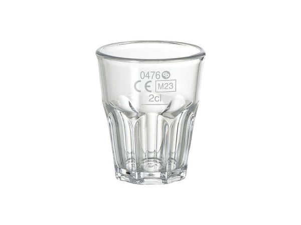 Flergangsshotglas, Duni, 4,6x4,6x5,5cm, 3 cl, klar, SAN