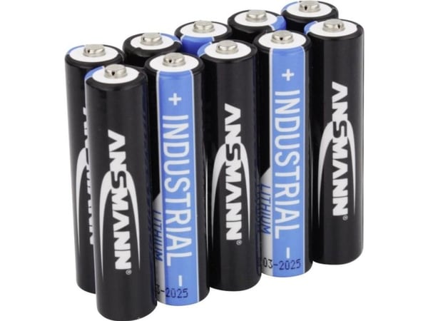 ANSMANN - Batteri 10 x AAA - Li - svart