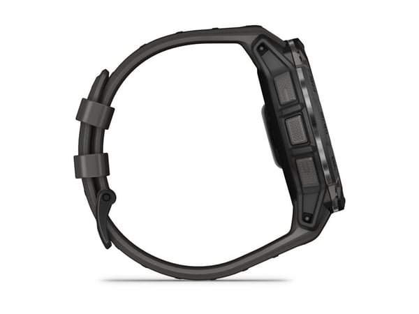 Garmin Instinct 3 AMOLED - 50 mm - svart fiberarmert polymer - Ja smartklokke med bånd - silikon - trekull - display 1.3" - 4 GB - Bluetooth, ANT+ ...