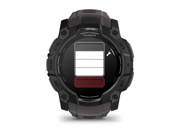 Garmin Instinct 3 AMOLED - 50 mm - svart fiberarmert polymer - Ja smartklokke med bånd - silikon - trekull - display 1.3" - 4 GB - Bluetooth, ANT+ ...