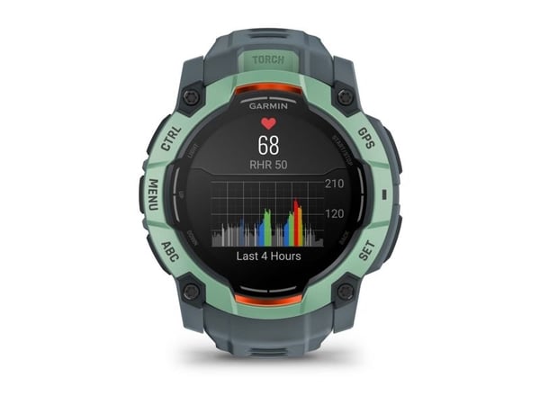 Garmin Instinct 3 AMOLED, 3,3 cm (1.3"), AMOLED, Berøringsskjerm, 4 GB, GPS, 59 g