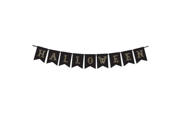 Halloween bogstavbanner