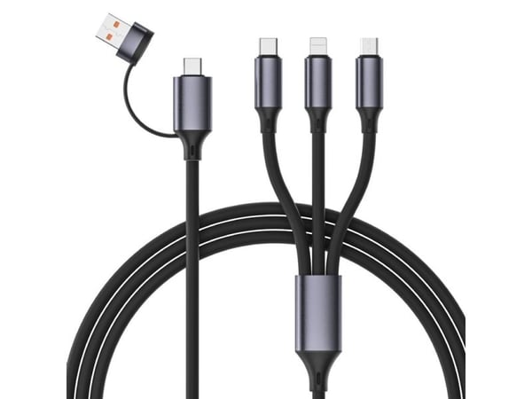 Cablexpert Premium - Kun lade-kabel - USB, USB-C hann til Micro-USB type B, Lightning, USB-C hann - 1.5 m - 4-in-1