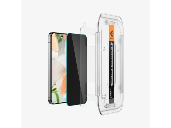 Spigen GLAS.tR EZ Fit, Google, Pixel 9 Pro XL, Ripebestandig, Sort, 2 stykker