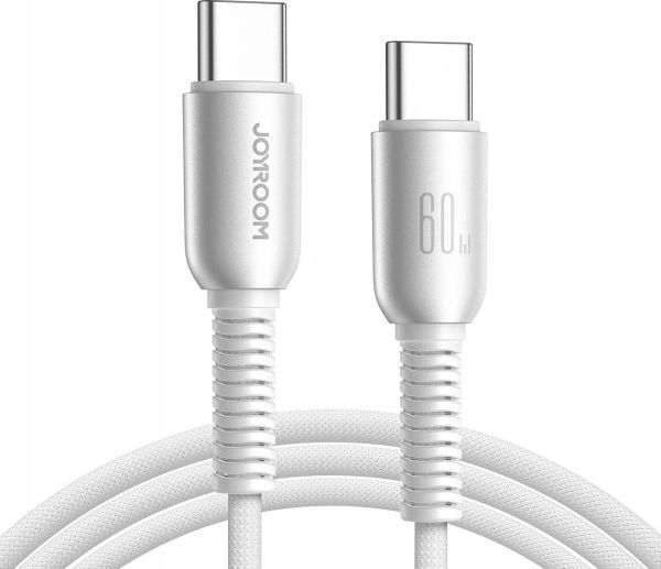 Joyroom USB-C - USB-C 1,2 m USB-kaapeli Harmaa (JYR1126)