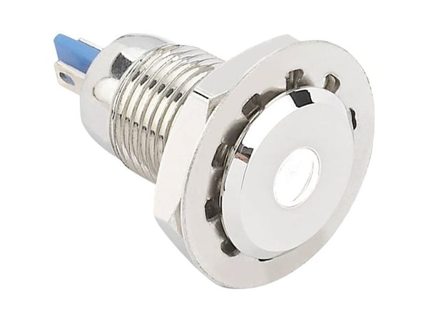 TRU COMPONENTS 149498 LED-merkkivalaisin Valkoinen 24 V/DC, 24 V/AC GQ12F-D/W/ 24V/N