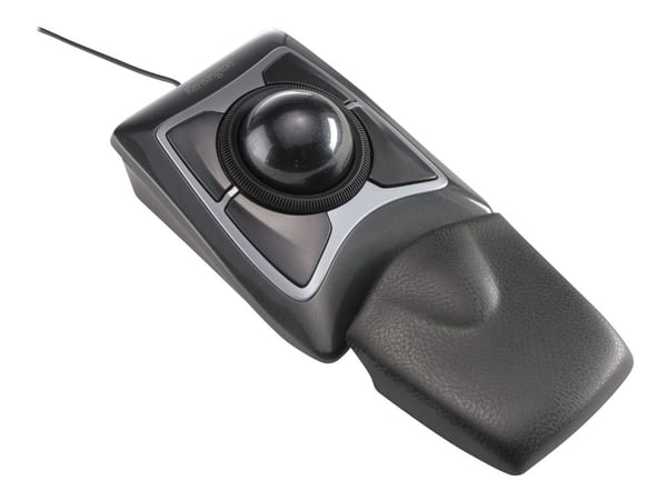 Kensington Expert Mouse - Styrkula - höger- och vänsterhänta - optisk - 4 knappar - kabelansluten - USB - svart