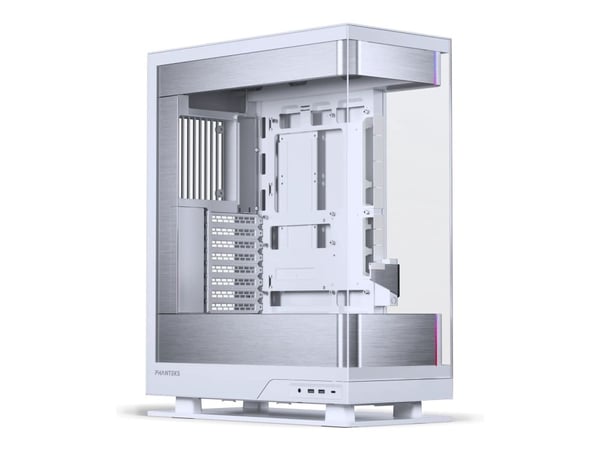 Phanteks Evolv Series X2 - Mid tower - utökad ATX - genomskinlig sidopanel (härdat glas) - ingen strömförsörjning (ATX) - silvervit - USB/ljud