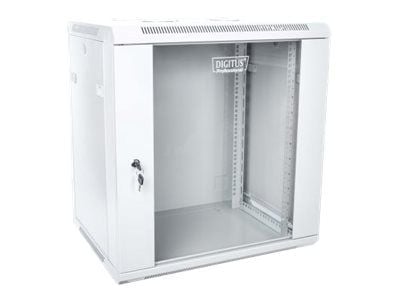 DIGITUS Professional DN-W19 12U/450 - Skåp - väggmontering - grå, RAL 7035 - 12U - 19"