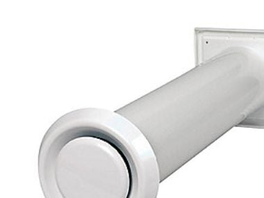 Murkanal komplet med insektsnät Ø100 mm vit, typ 100