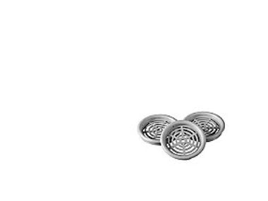 Duka skabsrist type 61.1 - PVC, Grå, Ø43 mm, Bulk