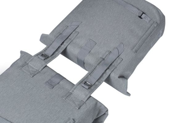 Basil City, Bakre, Sykkelveske, Polyester, Grå, 28 l, 10 kg