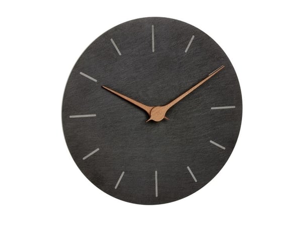TFA Dostmann 60.3068.10 Kvartsi seinäkello 25 cm x 4,3 mm liuskekivi Hiipivä liike (hiljainen) TFA Dostmann 60.3068.10 Kvartsi seinäkello 25 cm x 4,3 mm liuskekivi Hiipivä liike (hiljainen)