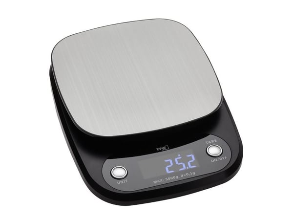 TFA-Dostmann Apple Pie, Elektronisk kjøkkenvekt, 5 kg, 0,1 g, Antrasitt, Plast, Rustfritt stål, Rustfritt stål