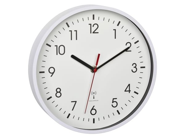 TFA Dostmann 60.3550.02 Radio-ohjattava seinäkello 24,5 cm x 4,2 cm Valkoinen (60.3550.02)