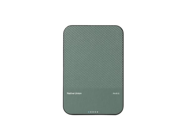 Native Union PB-5KMS-GRN, 5000 mAh, Trådløs lading, 3,85 V, Grønn
