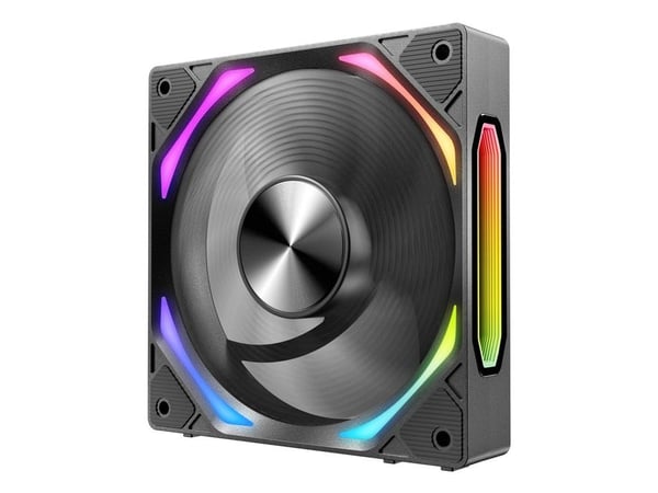 Azza GALAXY BLACK, Vifte, 12 cm, 500 RPM, 1980 RPM, Sort