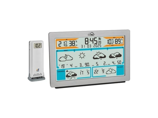 TFA-Dostmann TFA.me, Sølv, Anemometer (vindhastighet), Inne hygrometer, Inne Termometer, Utendørs Fuktighetsmåler,..., Hygrometer, Nedbør, Termomet...