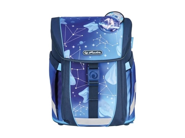 Herlitz FiloActive XL Plus Cosmic, Lunchboks, Pennal, Pencil pouch, Skolesekk, Sportsbag, Gutt, Barneskole, Ryggsekk, 21 l, Forlomme, Sidelomme