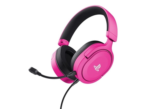 Trust GXT 498P Forta, Kabel, Spela, 20 - 20000 hz, 253 g, Headset, Rosa